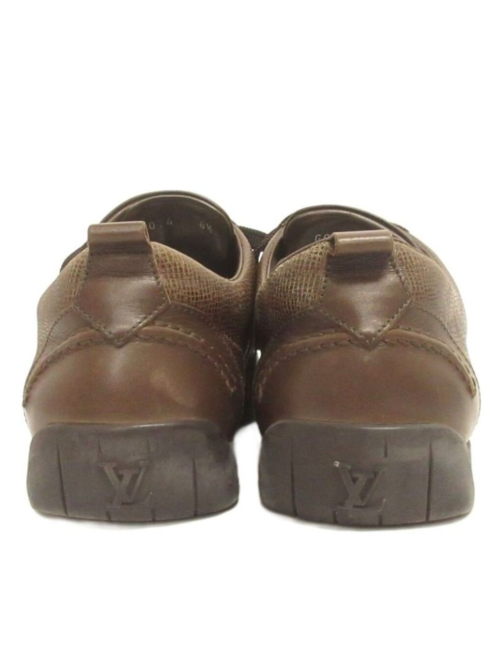 Louis Vuitton Sneakers Shoes Leather GO 6.5 Brown - Picture 5 of 7